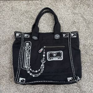Harajuku Lovers Gwen Stefani Y2K Canvas Tote Bag Black Fatal Attraction Cuteness